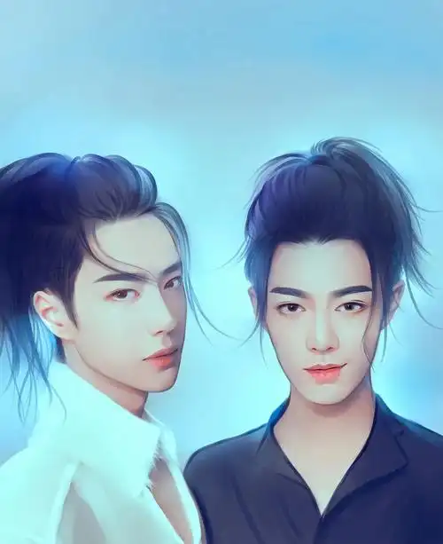 肖战  #王一博 #博君一肖  #肖战王一博  #王一博肖战  #手绘头像