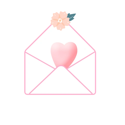 情人节信封卡通可爱爱心情书