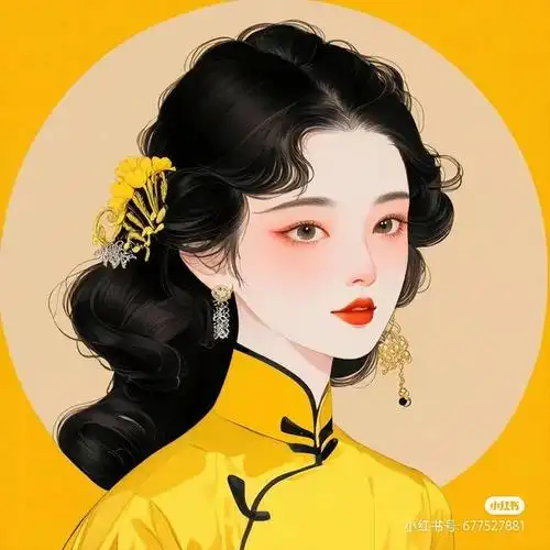 头像分享,民国时期的美女,标配是波浪卷和旗袍