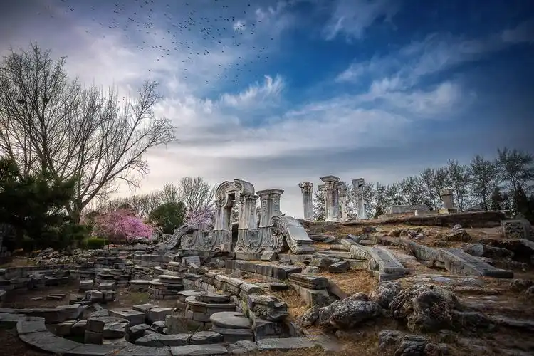 圆明园遗址早春