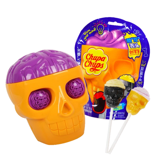 珍宝宝珠酷乐乐乐万圣节糖果装饰骷髅搞怪棒棒糖传统糖果