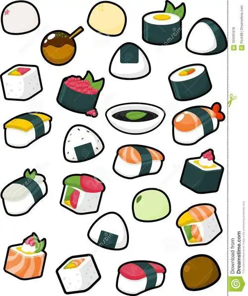 日本可爱食物简笔画