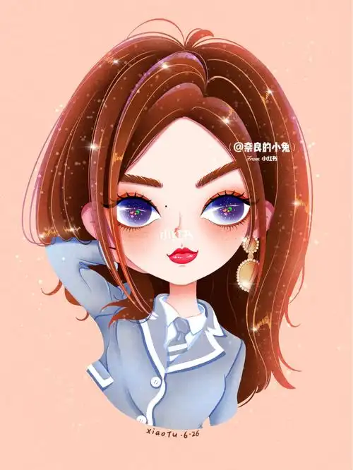 原创小兔插画谢可寅the9插画q萌头像