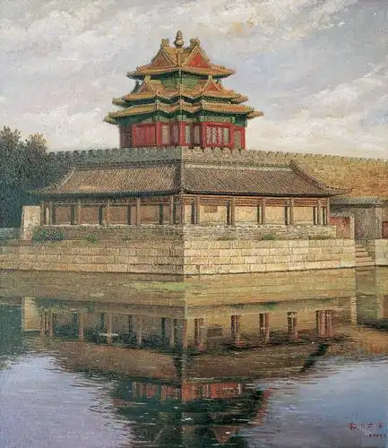 《故宫》系列《角楼》 布面油彩】拍卖品_图片_价格_鉴赏_油画_雅昌