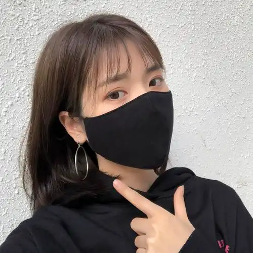 夏季薄款黑色口罩男女ins网红个性韩版可清洗可重复使用时尚口罩