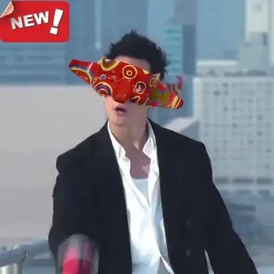 新警察故事吴彦祖同e款面恐节脂万圣树具怖装扮影视道劫匪cos面