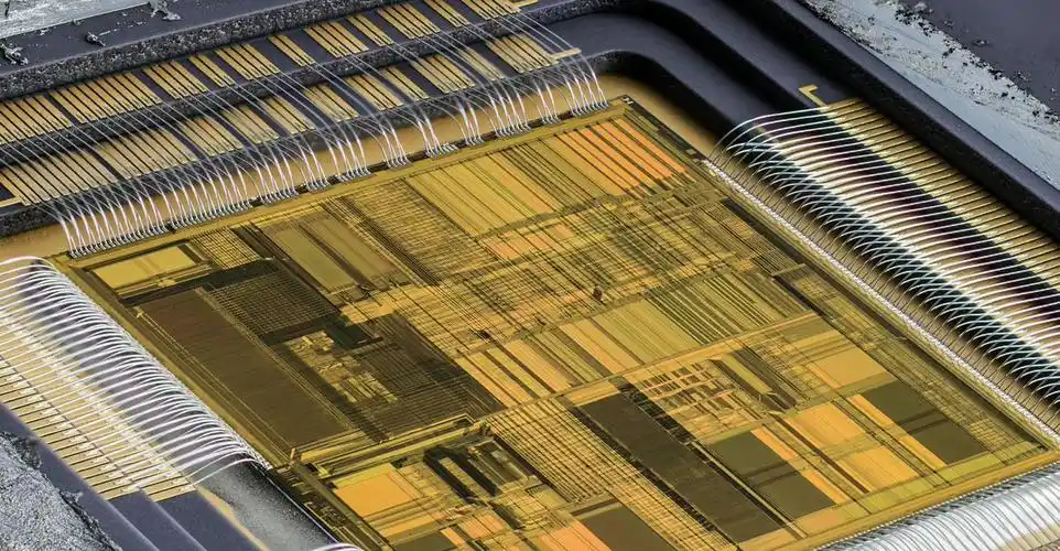 发一张撬开了黑色封装后芯片内部结构的高清大图