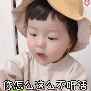 萌娃丸子妹表情包动图群主不在 我就是老大在线等一个小红点