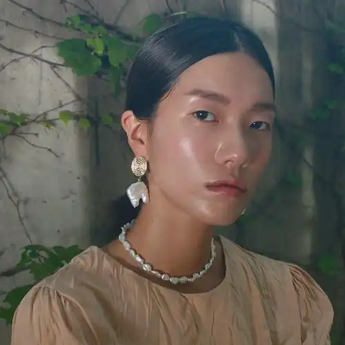 韩国augustharmony正品代购复古不规则珍珠珠串项链项链