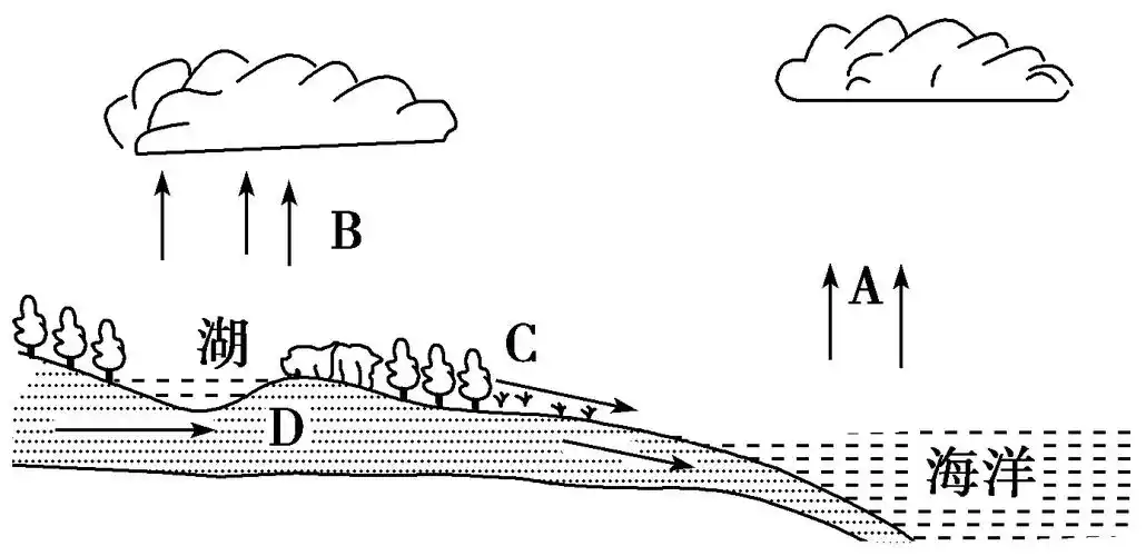 读水循环示意图回答下列问题