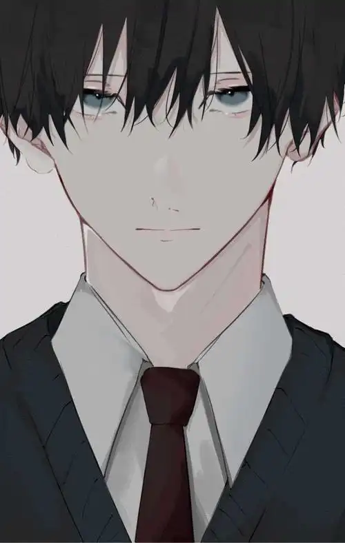 冷峻的面庞桀骜不驯的眼神一组冷色调的痞帅少年动漫头像