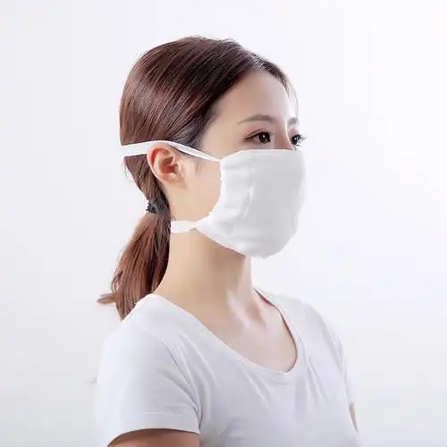 纱布口罩加厚脱脂棉软纱防尘棉布劳保口罩可水清洗透气10只装