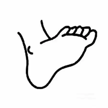 简笔画小脚丫怎么画