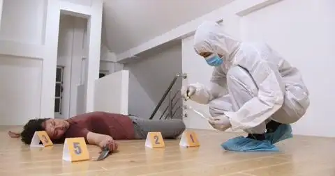 法医从犯罪现场收集证据鉴定