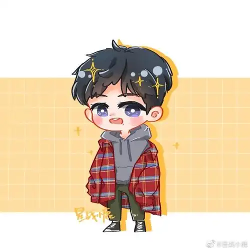 肖战卡通q版头像图源见水印