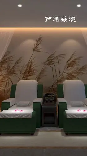 足道养生会所足浴双人间设计效果赏析