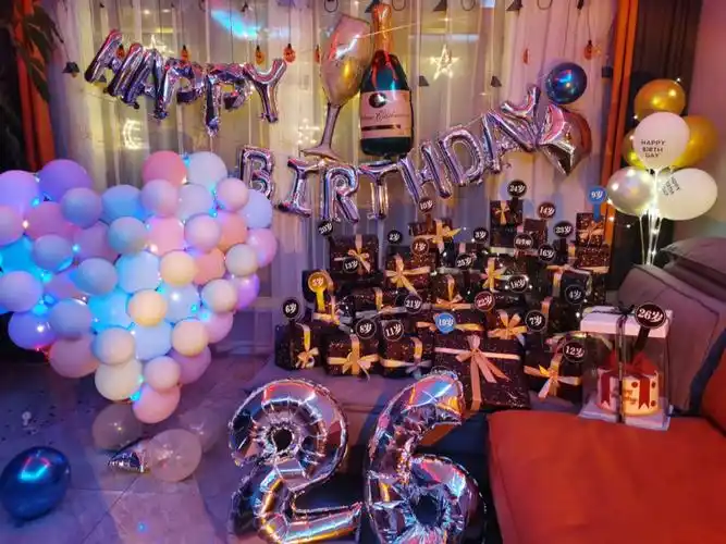 生日布置ktv房间图片_ktv生日包房布置图片_生日包房布置图片