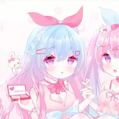 高清动漫头像  双人闺蜜头像  三种颜色