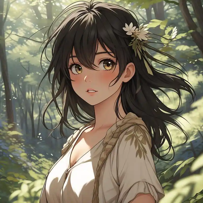 森系女生头像9195超有氛围感的 谁能拒绝这么仙气飘飘的森系头像