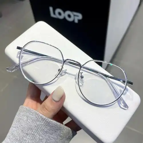 推荐热巴同款棱形近视眼镜百搭显气质