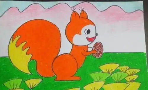 动物简笔画  儿童蜡笔画快乐的青蛙简单画法 儿童简笔画猴子捞月亮简