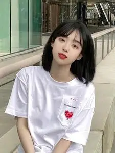 假发女短发空气刘海波波头全头套圆脸学生自然仿真黑色日常假发套