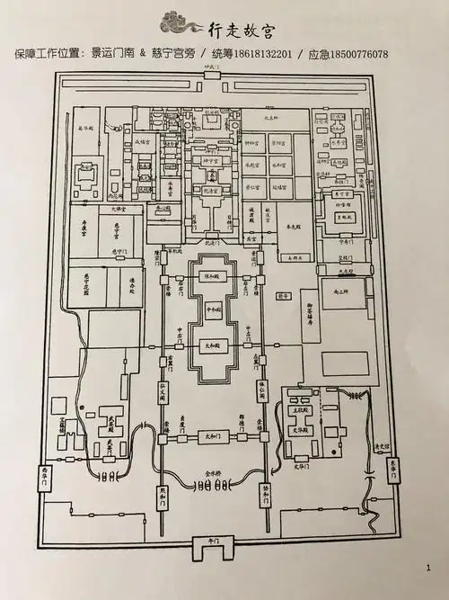 一副是学校游学的简图,一副是故宫解谜书里的寻宝图