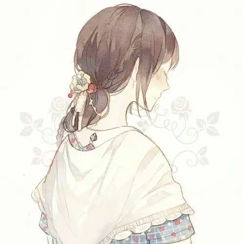 动漫背影女头像唯美