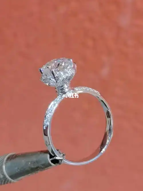 1克拉手捧花钻戒