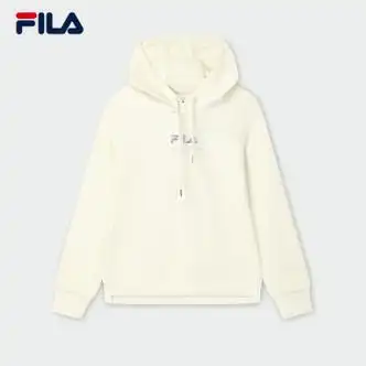 斐乐fila莫奈连帽女子卫衣2023冬新款长袖陶瓷白iv18096axxl