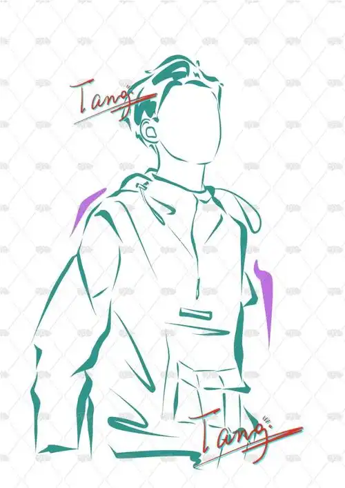 线稿风小鬼王琳凯