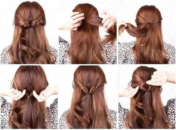 简单的编发,自己在家尝试做一下