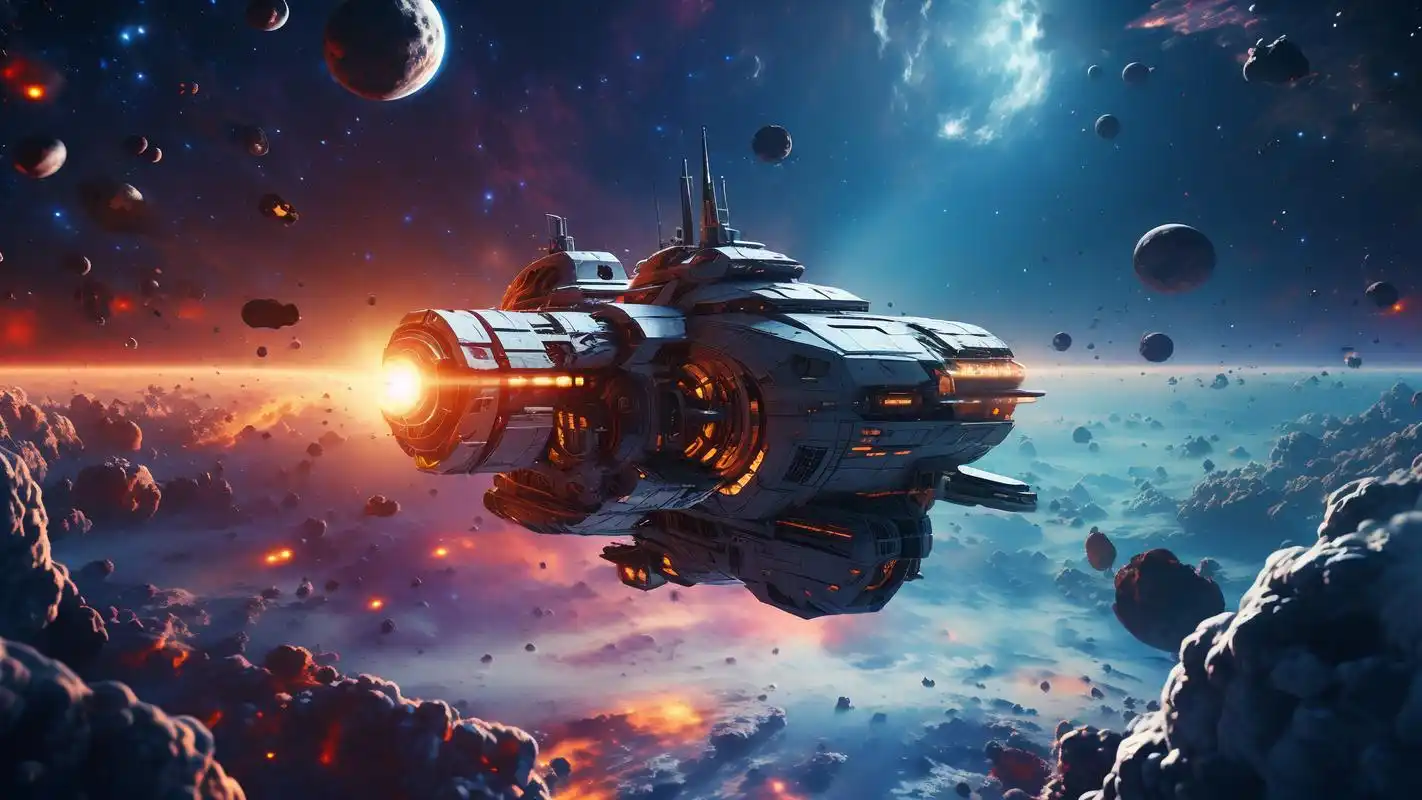 04不管是不是,这些科幻宇宙飞船壁纸,一定能满足你对宇宙的好奇与