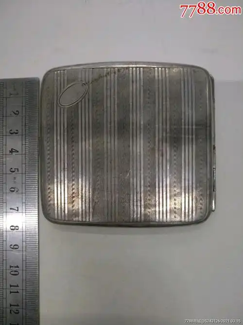 康德时期老银烟盒