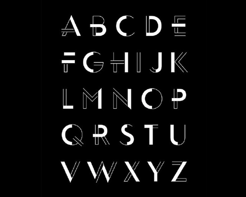 赏析│26个英文大写字母字体设计参考