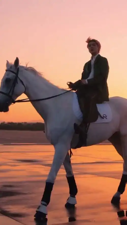 吴世勋骑白马太帅了吧