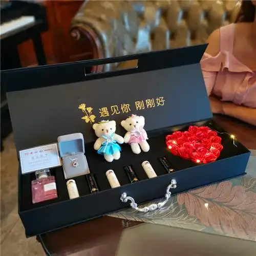 七夕情人节礼物送女朋友生日礼物女生闺蜜老婆创意结婚特别的仿真金箔