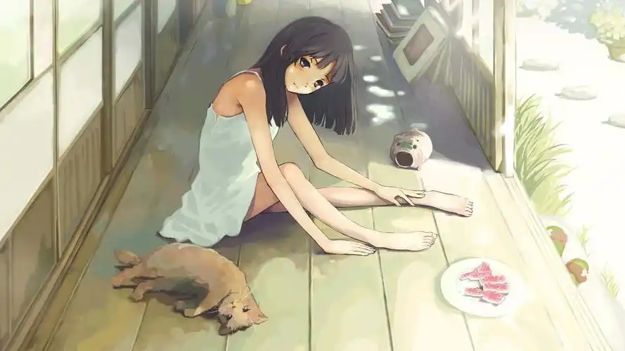 唯美二次元日漫美女高清桌面壁纸