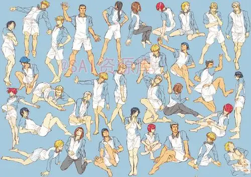 人-花瓣网|陪你做生活的设计师 | 及非典型动态姿势.