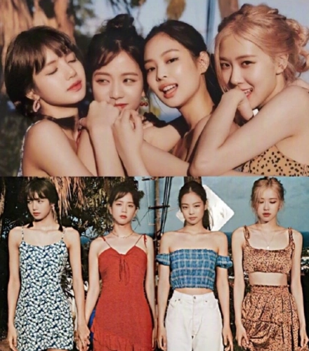 blackpink夏威夷写真:惬意随性胶片感,辣lisa堪称芭比娇娃!
