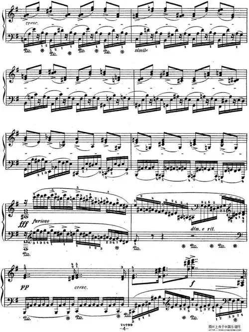 5 降d大调钢琴谱图片格式五线谱 钢琴谱