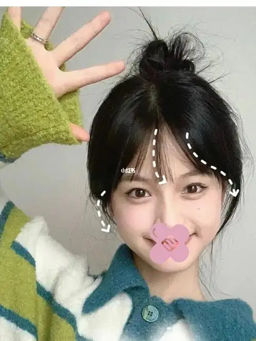 剪完这个刘海脸小了一圈超适合圆脸方脸