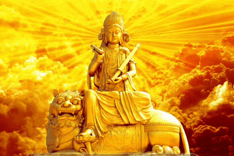 今日替孩子法布施一次文殊菩萨心咒助孩子受佛光护体福慧增长