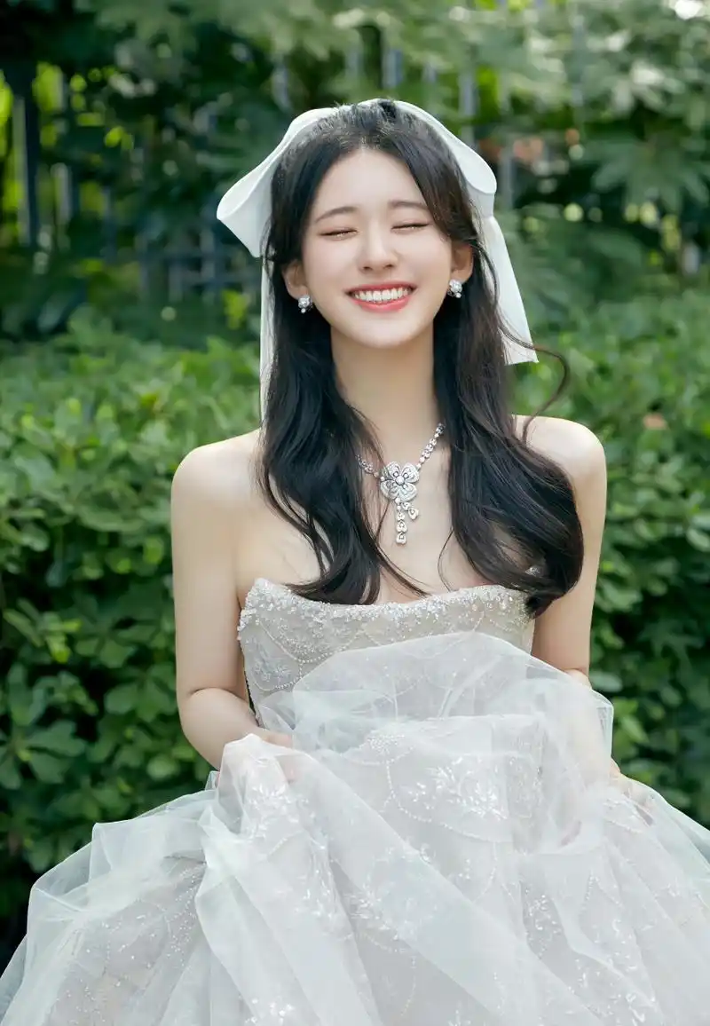 赵露思 一袭白色婚纱礼服 [太阳]甜美可爱 灵动俏皮 宛如人间小天使