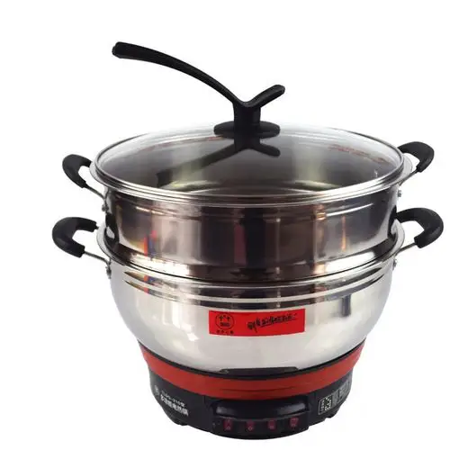 宏宇40cm多功能电热锅家用炒菜电炒锅小电锅电火锅电蒸锅电煮锅图片