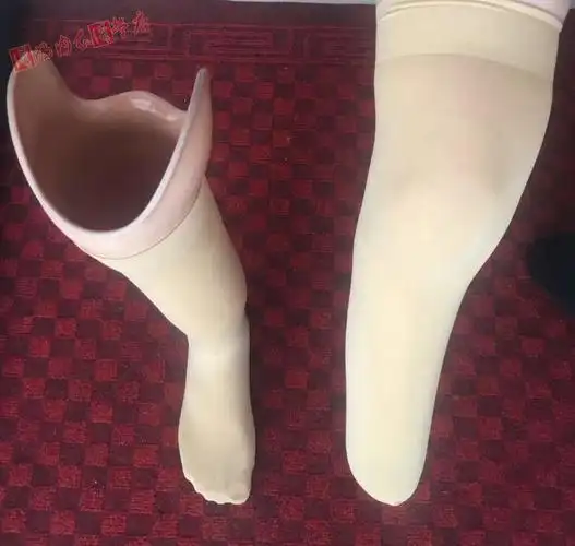 集衫坊2只装加厚高弹力残肢肉色丝袜截肢假肢义肢袜套残疾人袜子残肢