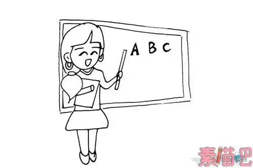 我的老师图画简笔画