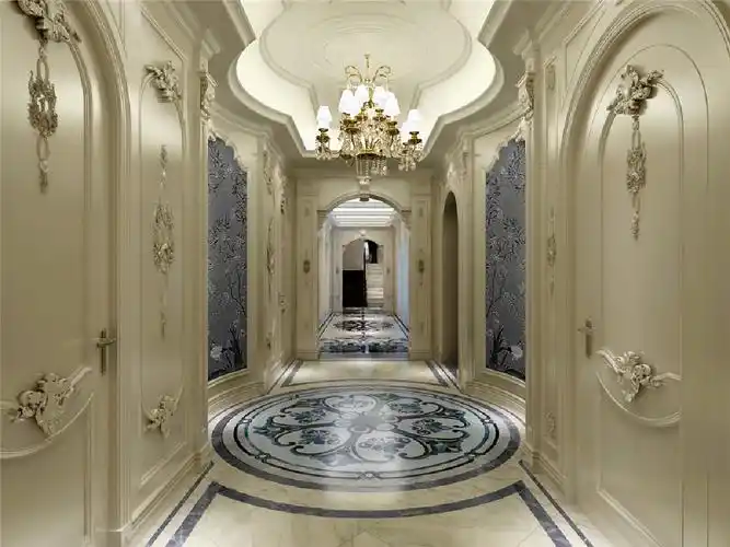 复地朗香别墅项目装修法式风格设计方案展示,上海腾龙别墅设计作品