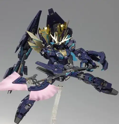 高达模型 mg rx-0全武装报丧女妖 改造喷涂