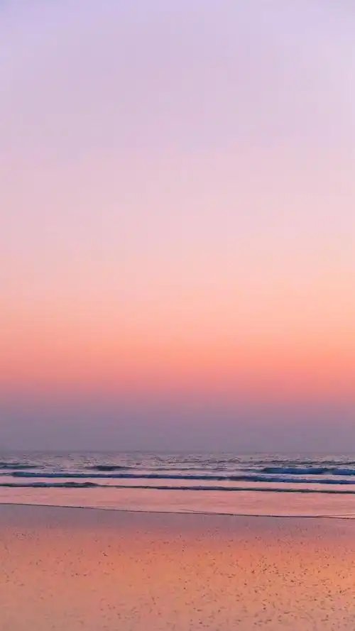 有哪些好看的黄昏下海边的背景图